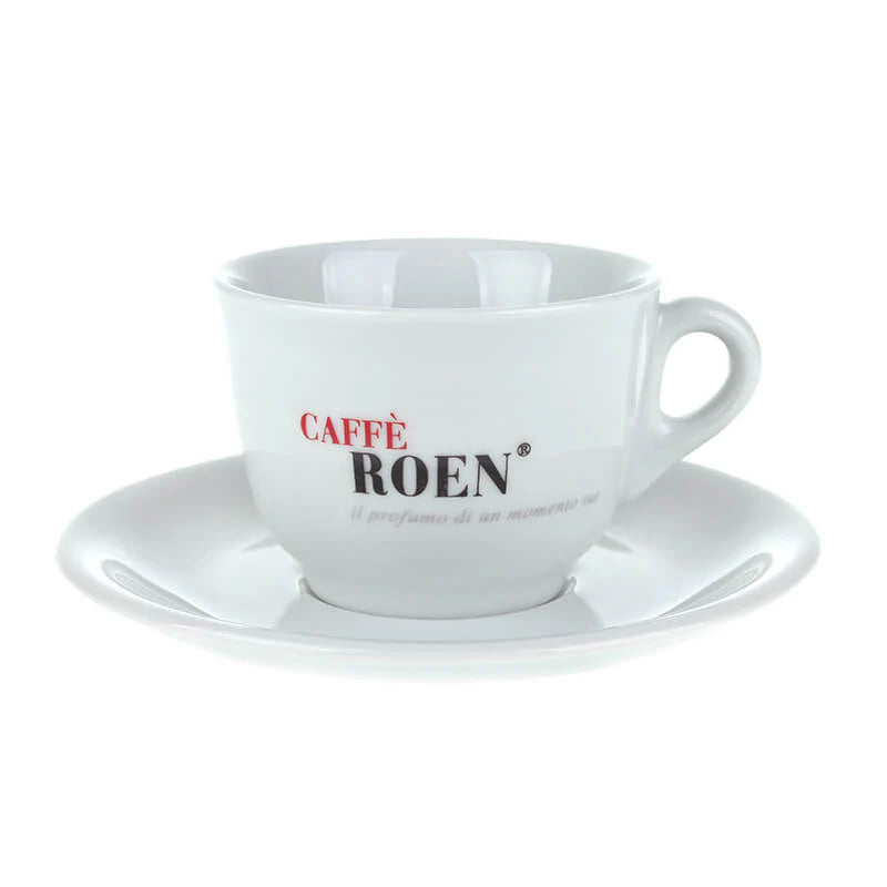 Caffè Roen Cappuccinokop med underkop