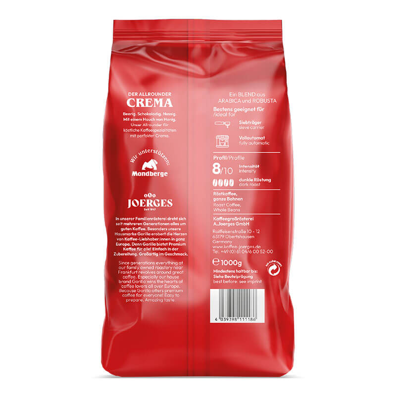 Gorilla Kaffe Superbar Crema