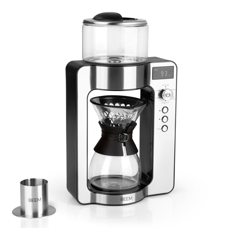 BEEM Pour Over filterkaffemaskine + vægt, rustfrit stål, sort