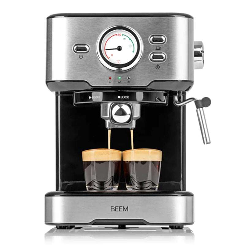 BEEM Semi-automatisk espressomaskine Espresso Select Sort Rustfrit stål