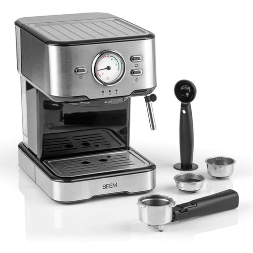 BEEM Semi-automatisk espressomaskine Espresso Select Sort Rustfrit stål
