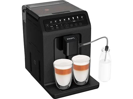 KRUPS EA897B Evidence ECOdesign — Fuldautomatisk espressomaskine · Bæredygtig · Skiferlook · Sort