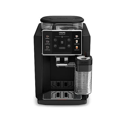 KRUPS EA9128D Sensation Milk — Fuldautomatisk espressomaskine · 6 specialiteter · Perfekt mælkeskum · Sort