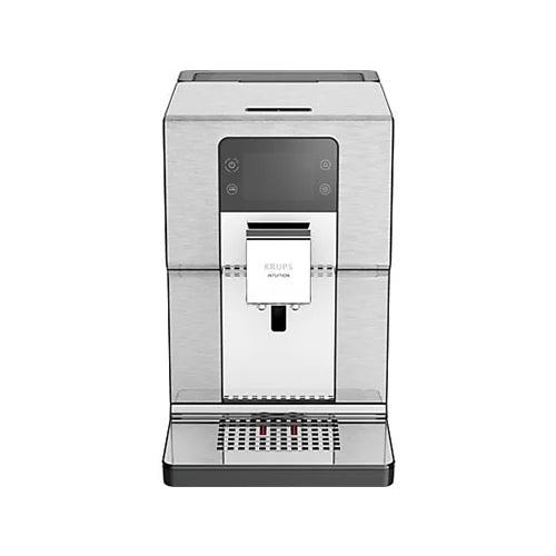 KRUPS EA877D Intuition Experience+ — Fuldautomatisk espressomaskine · Iced Coffee · Farve-touchskærm · Sort/Sølv