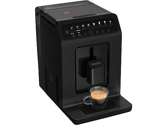 KRUPS EA897B Evidence ECOdesign — Fuldautomatisk espressomaskine · Bæredygtig · Skiferlook · Sort