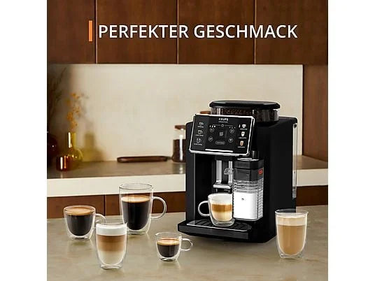 KRUPS EA9128D Sensation Milk — Fuldautomatisk espressomaskine · 6 specialiteter · Perfekt mælkeskum · Sort