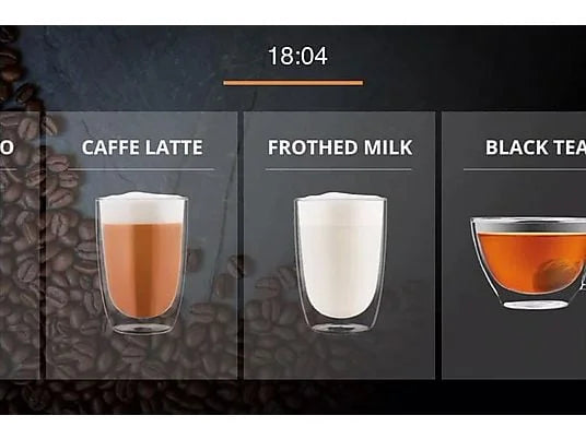 KRUPS EA 875 E Intuition Preference+ — Fuldautomatisk espressomaskine · Quattro Force · Farve-touchskærm · Sølv