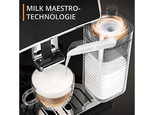 KRUPS EA9128D Sensation Milk — Fuldautomatisk espressomaskine · 6 specialiteter · Perfekt mælkeskum · Sort