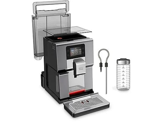 KRUPS EA 875 E Intuition Preference+ — Fuldautomatisk espressomaskine · Quattro Force · Farve-touchskærm · Sølv