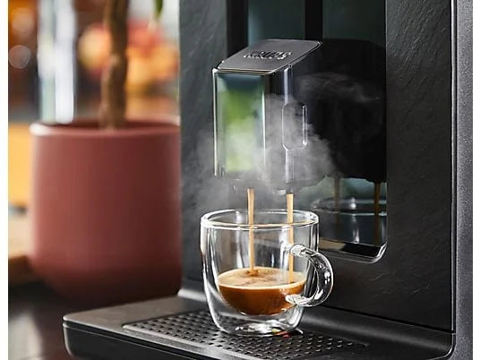 KRUPS EA897B Evidence ECOdesign — Fuldautomatisk espressomaskine · Bæredygtig · Skiferlook · Sort