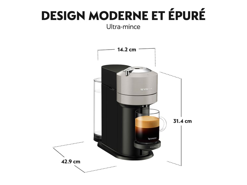 Expresso portionné Nespresso Capsule KRUPS NESPRESSO VERTUO NEXT YY4298FD
