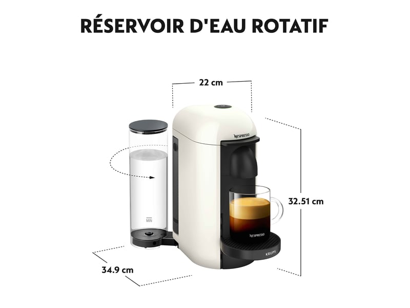 Cafetière portionnée Nespresso Dosette KRUPS YY3916FD